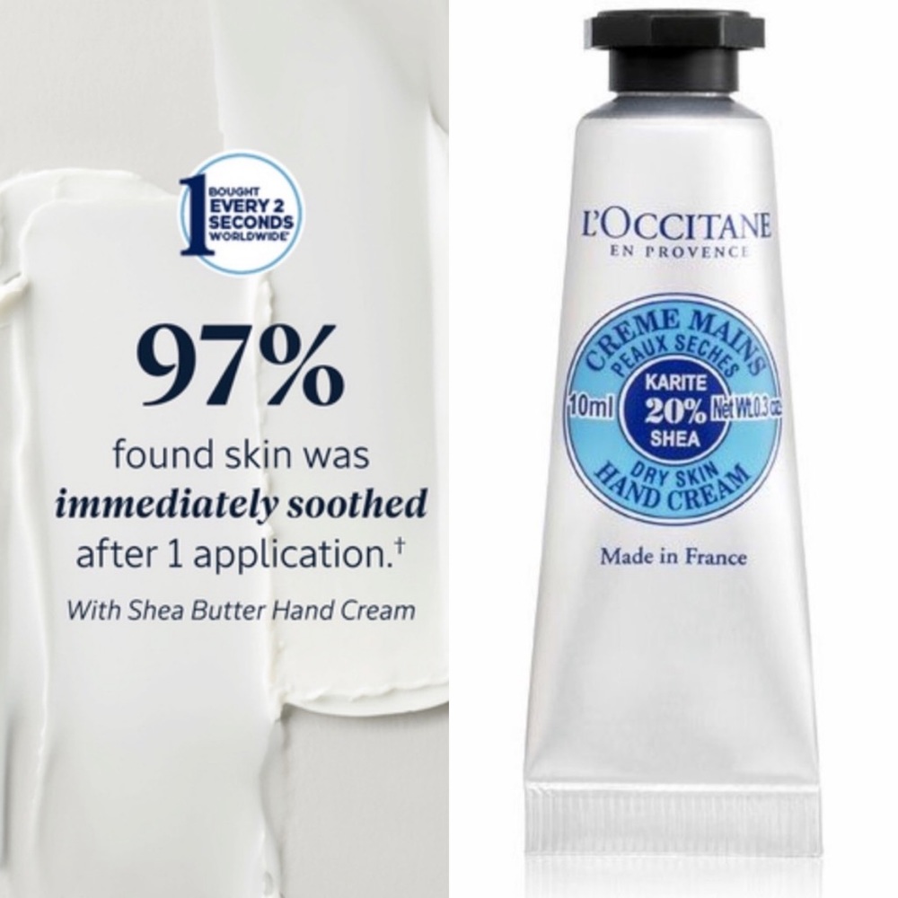L’Occitane Dry Skin Hand Cream Travel With Shea Butter
